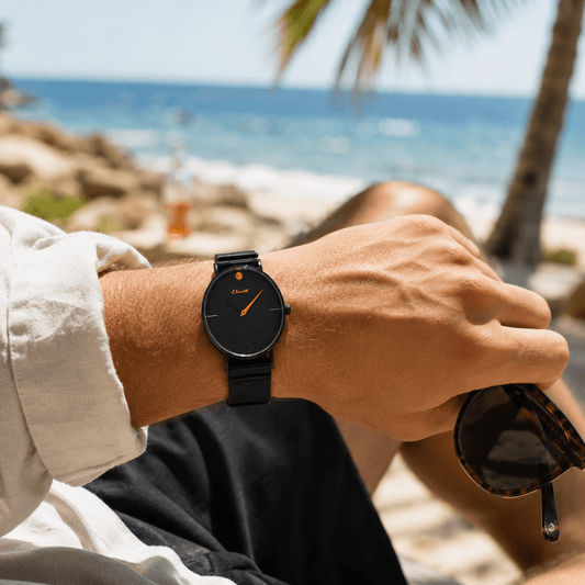 Mens Minimalist Strap Watch | BEST FRIEND 40 NERO Watch Elements Watches