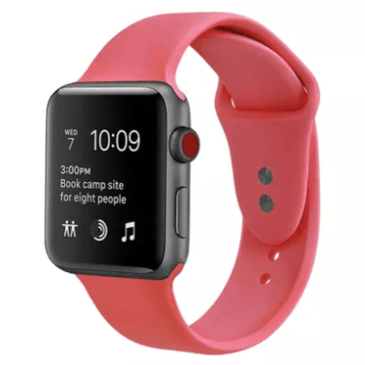 Silicone Sport Replacement Band for Apple Watch Bubble Pink Apple Watch Band Elements Watches