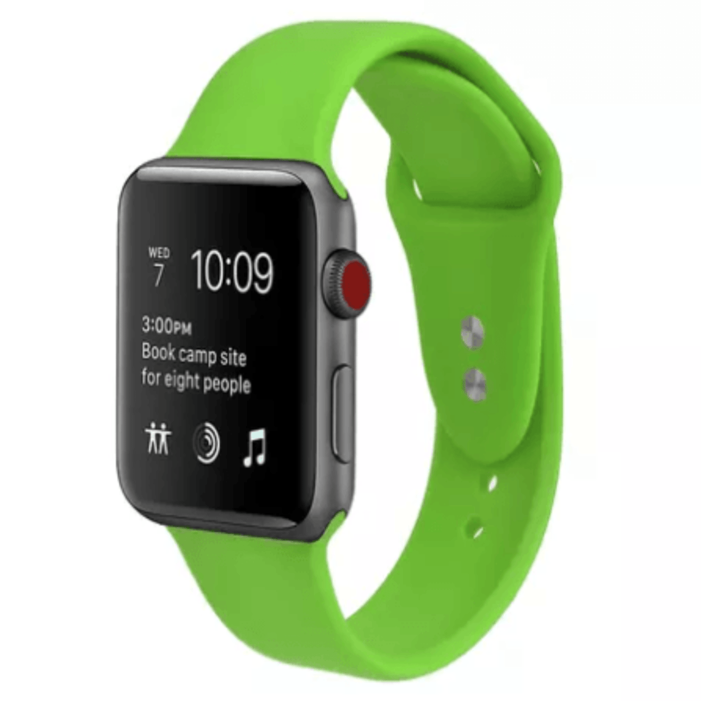 Silicone Sport Replacement Band for Apple Watch Green Apple Watch Band Elements Watches