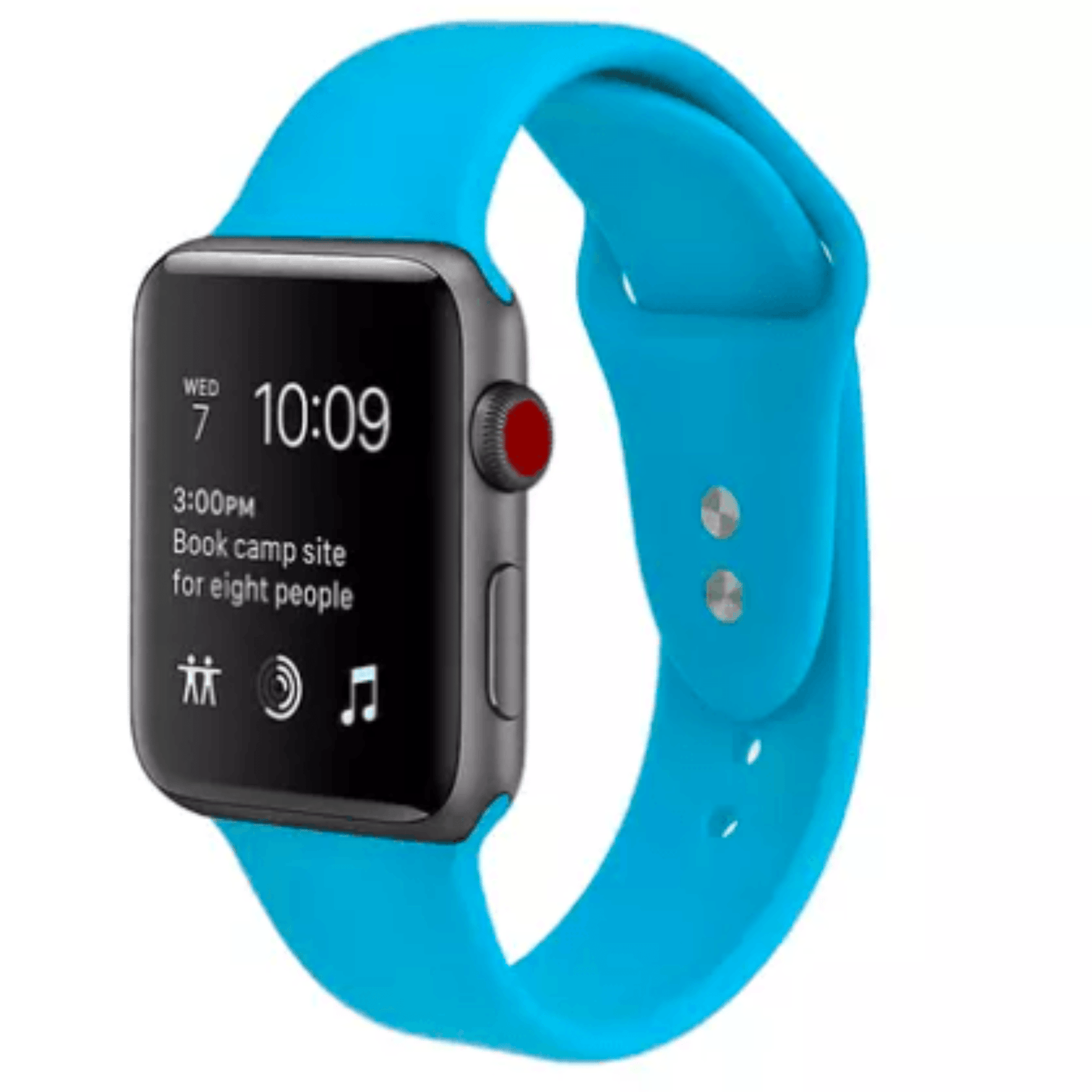 Silicone Sport Replacement Band for Apple Watch Blue Apple Watch Band Elements Watches