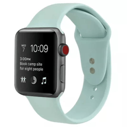 Silicone Sport Replacement Band for Apple Watch Mint Apple Watch Band Elements Watches