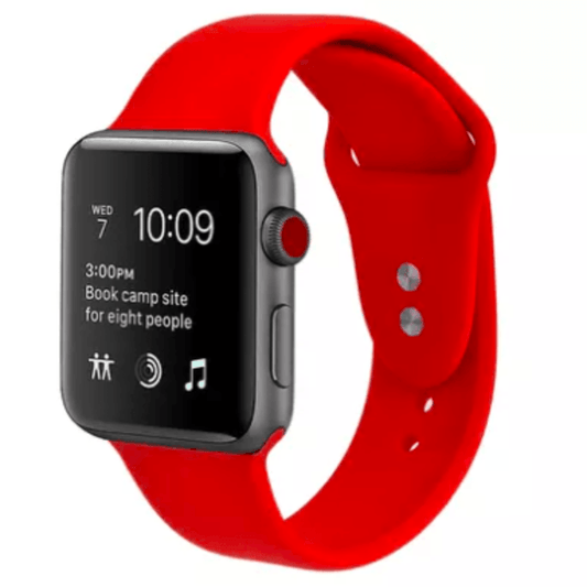 Silicone Sport Replacement Band for Apple Watch Red Apple Watch Band Elements Watches