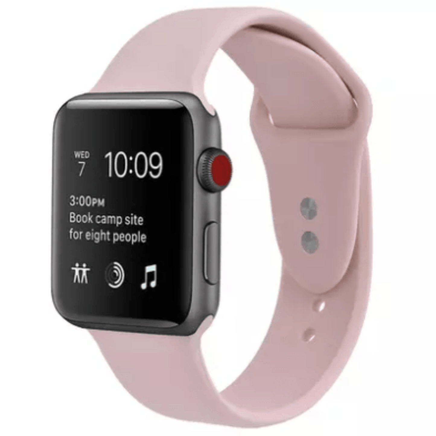 Silicone Sport Replacement Band for Apple Watch Vintage Rose Apple Watch Band Elements Watches